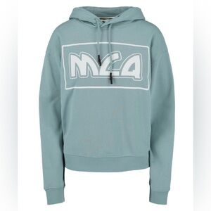 Alexander McQueen Dusty Teal Logo Crewneck Hoodie